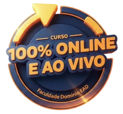 100% Online e ao Vivo